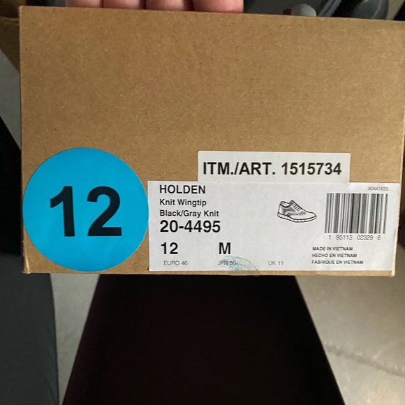 NIB JOHNSTON & MURPHY HOLDEN KNIT WINGTIP dress shoe - Picture 3 of 4